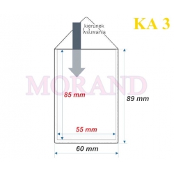 Identyfikator kieszonka etui 60x89 KA3